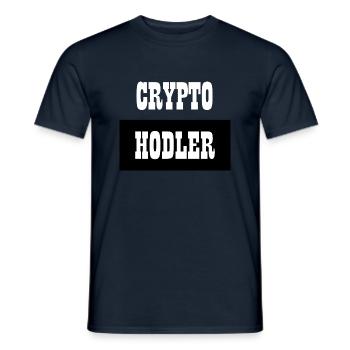 Bitcoin Trading Crypto Stocks - T-shirt homme - marine - Devant - AI Model Male 178 light (178cm)