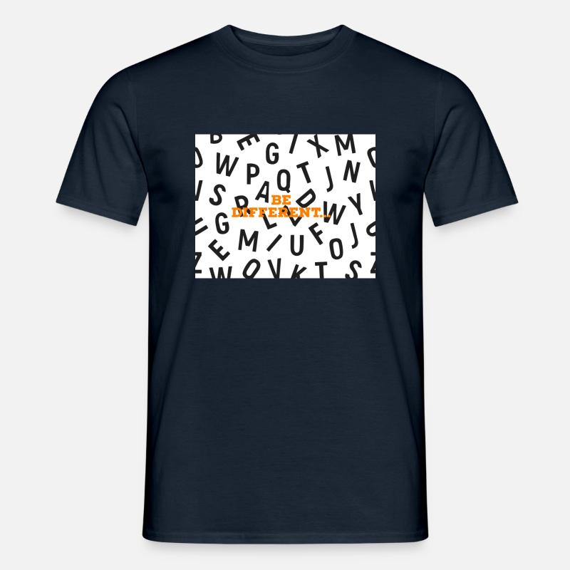 Be different - Männer T-Shirt - Navy