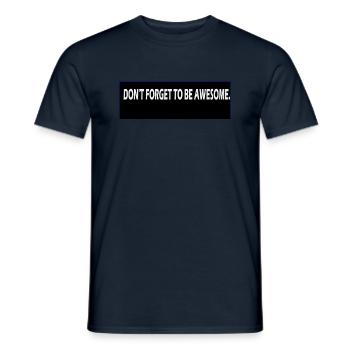 INTERESTING - Men's T-Shirt - navy - Front - AI Model Male 178 light (178cm)
