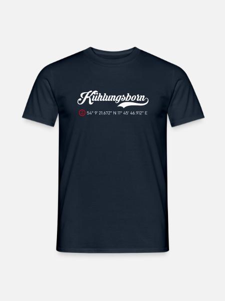 Kühlungsborn roter Anker - Männer T-Shirt - Navy