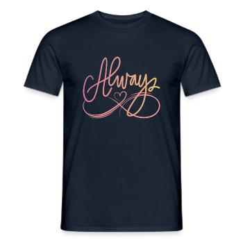 ALWAYS - Men's T-Shirt - navy - Front - AI Model Male 178 light (178cm)