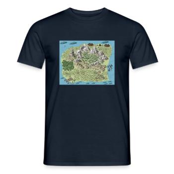 Herbivera - T-shirt homme - marine - Devant - AI Model Male 178 light (178cm)