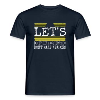 joke gift idea peace movement hippie festival - Männer T-Shirt - Navy - Vorne - AI Model Male 178 light (178cm)