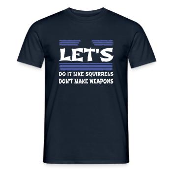 quote peace symbol gift idea bday dove of peace - Männer T-Shirt - Navy - Vorne - AI Model Male 178 light (178cm)