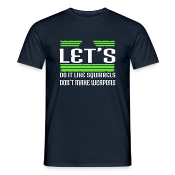 hippie bday happy funky present quote humor geek - Männer T-Shirt - Navy - Vorne - AI Model Male 178 light (178cm)