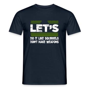 des années 60 Peace Geek Peace Movement contre-culture - T-shirt homme - marine - Devant - AI Model Male 178 light (178cm)