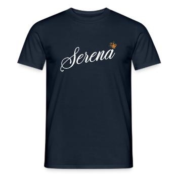 Serena Name für Frauen Kinder Kleinkinder - Serena - Männer T-Shirt - Navy - Vorne - AI Model Male 178 light (178cm)