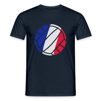 volleyball - Men's T-Shirt - navy - Front - AI Model Male 178 light (178cm)
