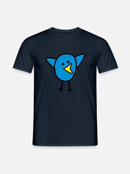 Vogel - Männer T-Shirt - Navy