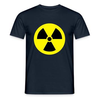 énergie nucléaire - T-shirt homme - marine - Devant - AI Model Male 178 light (178cm)
