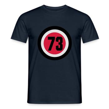 73_vec_3 - Männer T-Shirt - Navy - Vorne - AI Model Male 178 light (178cm)