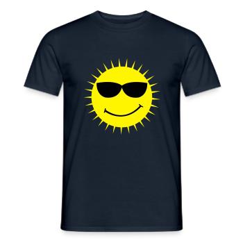 sun - T-shirt homme - marine - Devant - AI Model Male 178 light (178cm)