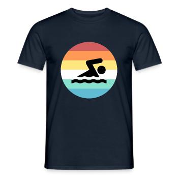 natation - T-shirt homme - marine - Devant - AI Model Male 178 light (178cm)
