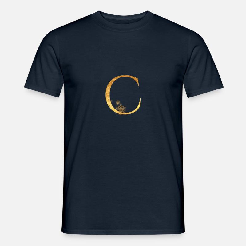 Anfangsbuchstabe C - Männer T-Shirt - Navy