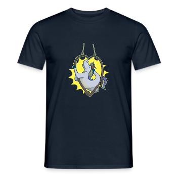 Valentine's Day Gift For Him You Unicorn Gymnastics - Men's T-Shirt - navy - Front - AI Model Male 178 light (178cm)