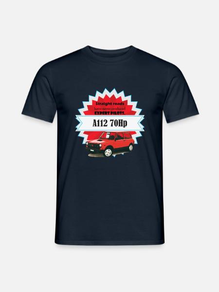A112 - gerade Straßen - Männer T-Shirt - Navy
