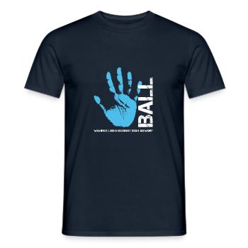 Handball Sport Handballer Verein Geschenk - Männer T-Shirt - Navy - Vorne - AI Model Male 178 light (178cm)