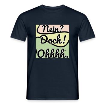Doch! Ohhh. Lustig - Männer T-Shirt - Navy - Vorne - AI Model Male 178 light (178cm)