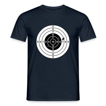 Ziel - Männer T-Shirt - Navy - Vorne - AI Model Male 178 light (178cm)
