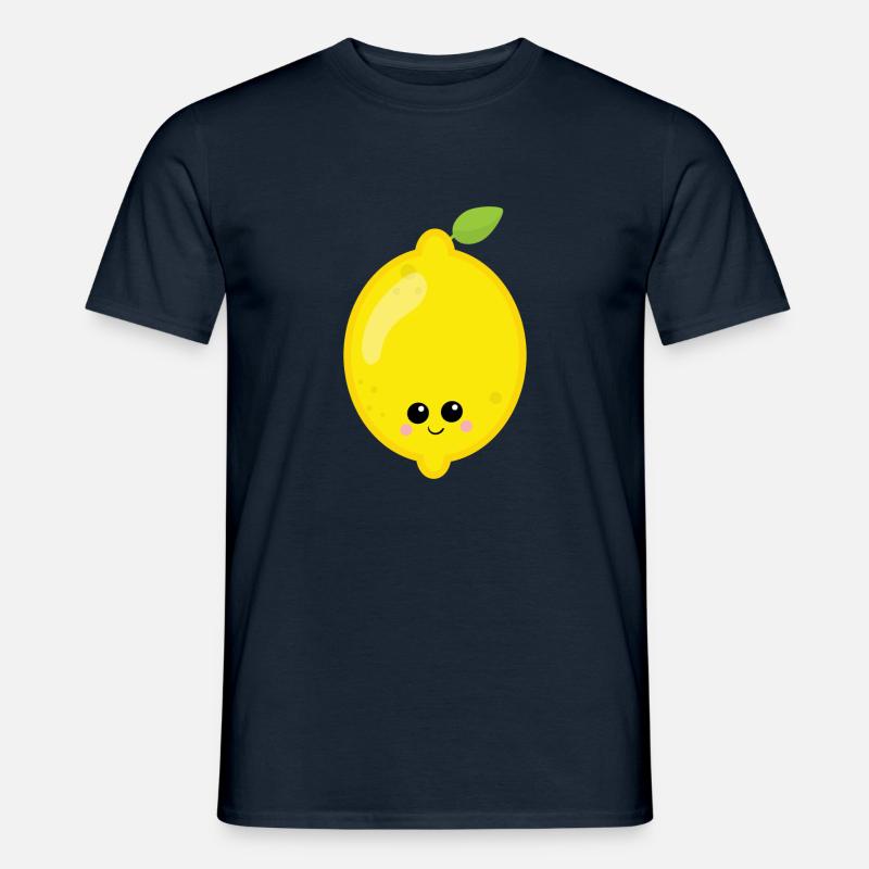 Zitrone - Männer T-Shirt - Navy