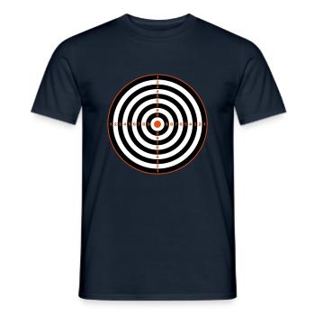 Target - Men's T-Shirt - navy - Front - AI Model Male 178 light (178cm)