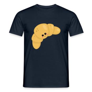 Croissant - T-shirt homme - marine - Devant - AI Model Male 178 light (178cm)