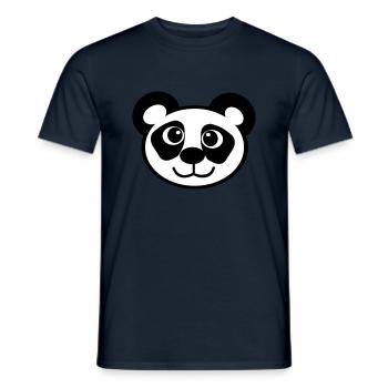Conception de Panda Mimimi - T-shirt homme - marine - Devant - AI Model Male 178 light (178cm)
