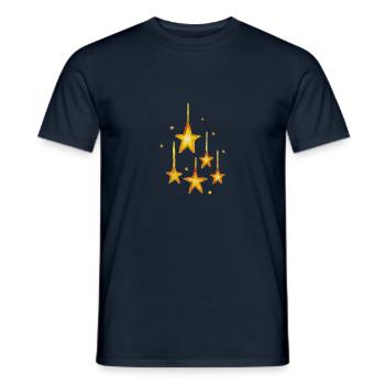 stars stars - Men's T-Shirt - navy - Front - AI Model Male 178 light (178cm)