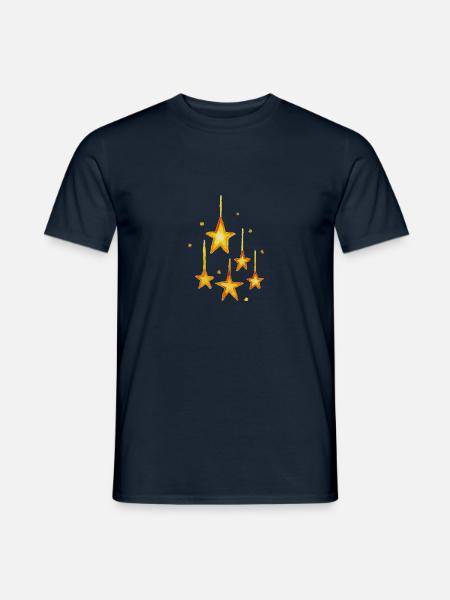 Sterne Sterne - Männer T-Shirt - Navy