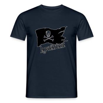 Pirat - Männer T-Shirt - Navy - Vorne - AI Model Male 178 light (178cm)