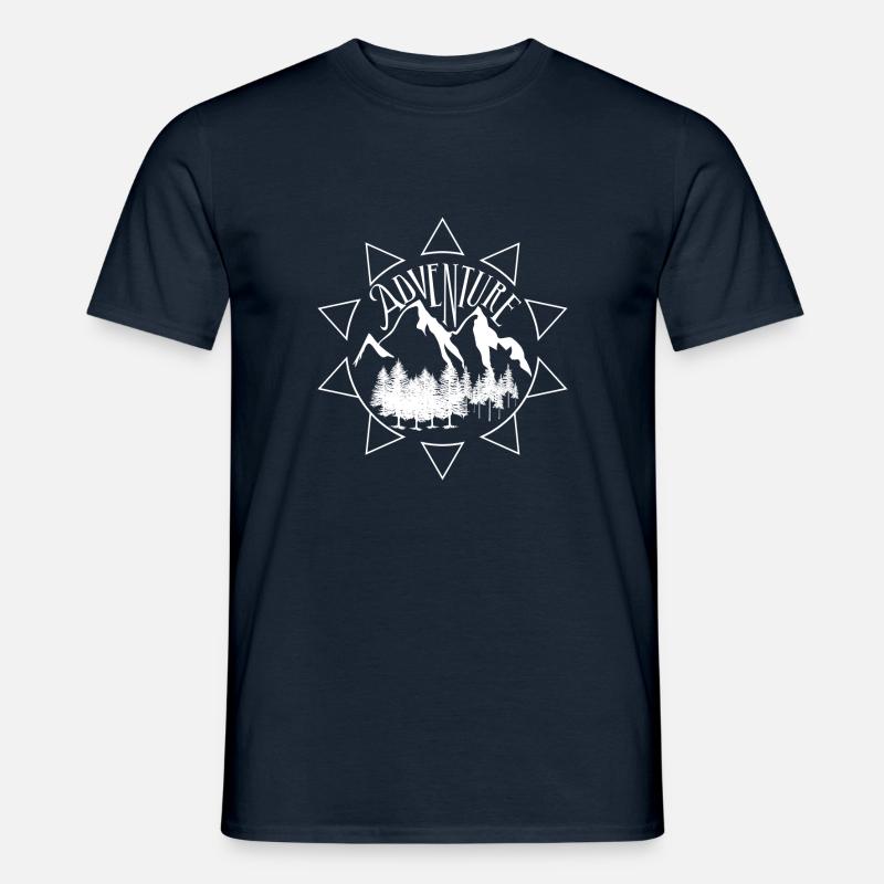 Abenteuer Berge - Männer T-Shirt - Navy