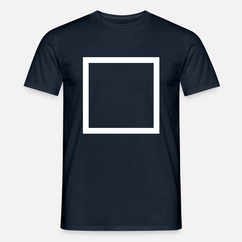 RectangleOutline - Männer T-Shirt - Navy