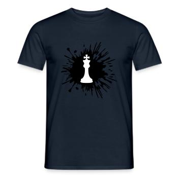 Les échecs des taches de couleur - T-shirt homme - marine - Devant - AI Model Male 178 light (178cm)