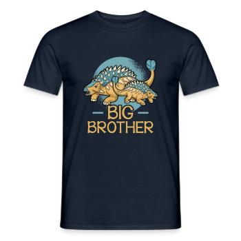 BIG BROTHER dino by the Manzanita's - Men's T-Shirt - navy - Front - AI Model Male 178 light (178cm)