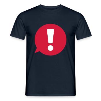 Attention - T-shirt homme - marine - Devant - AI Model Male 178 light (178cm)