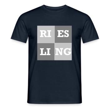 Riesling grau - Männer T-Shirt - Navy - Vorne - AI Model Male 178 light (178cm)