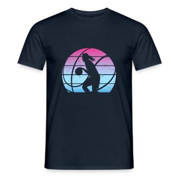 Idée cadeau Basketball Girl - T-shirt homme - marine - Devant - AI Model Male 178 light (178cm)