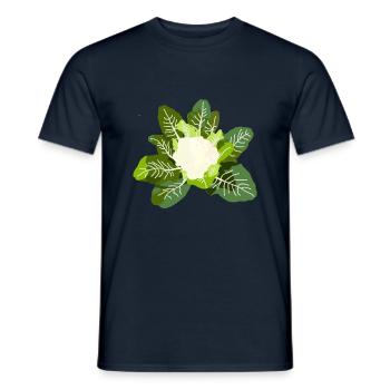 Choux Fleur Légume Jardin Potager - T-shirt homme - marine - Devant - AI Model Male 178 light (178cm)