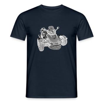 Spécial Spyder - T-shirt homme - marine - Devant - AI Model Male 178 light (178cm)