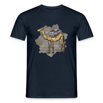 Camel - Men's T-Shirt - navy - Front - AI Model Male 178 light (178cm)