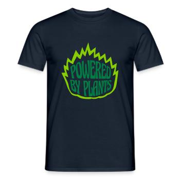 Propulsé par des plantes - T-shirt homme - marine - Devant - AI Model Male 178 light (178cm)