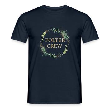 POLTER CREW! personalisierbar - Männer T-Shirt - Navy - Vorne - AI Model Male 178 light (178cm)