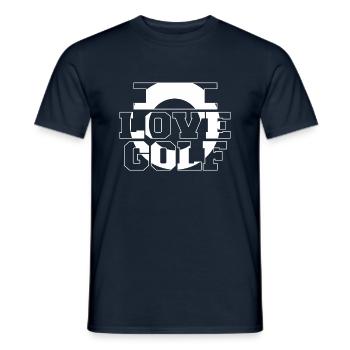 golfcoach golfer golf course birthday present - Männer T-Shirt - Navy - Vorne - AI Model Male 178 light (178cm)