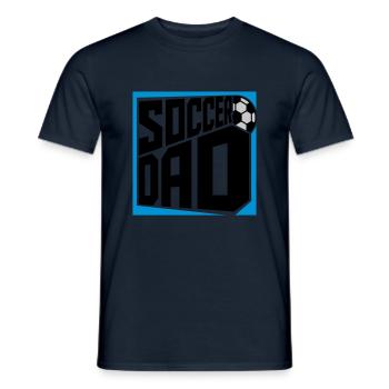 Logo Design Soccer Dad - Männer T-Shirt - Navy - Vorne - AI Model Male 178 light (178cm)