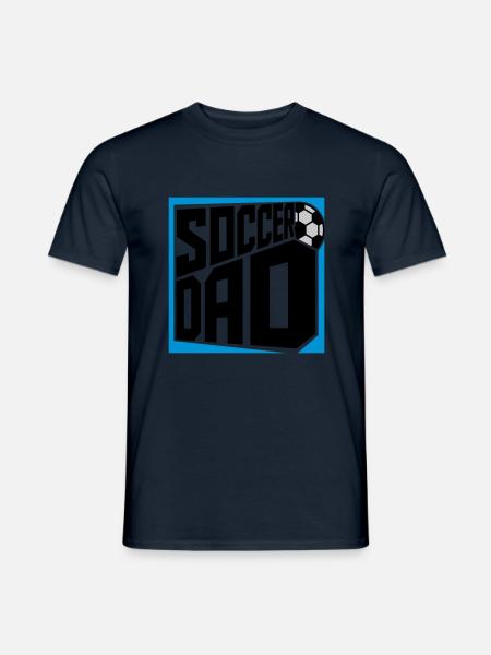 Logo Design Soccer Dad - Men's T-Shirt - navy