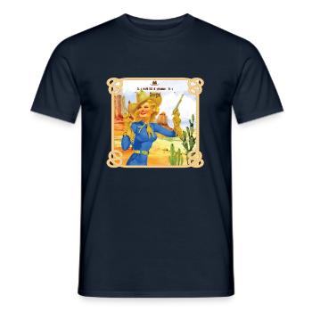 Be a girl - Männer T-Shirt - Navy - Vorne - AI Model Male 178 light (178cm)
