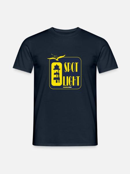 Cooles Leuchtturm Motiv Meer Küste Strand Geschenk - Männer T-Shirt - Navy