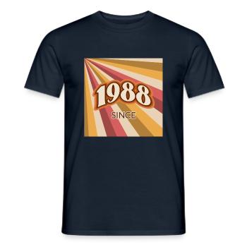 Since 1988 retro logo - Männer T-Shirt - Navy - Vorne - AI Model Male 178 light (178cm)