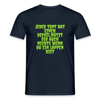 jeder Topf hat einen Deckel - Männer T-Shirt - Navy - Vorne - AI Model Male 178 light (178cm)