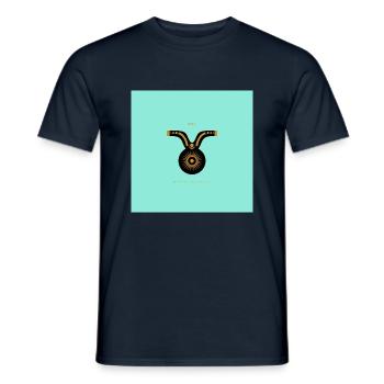 STERNZEICHEN Stier -blue- - Männer T-Shirt - Navy - Vorne - AI Model Male 178 light (178cm)